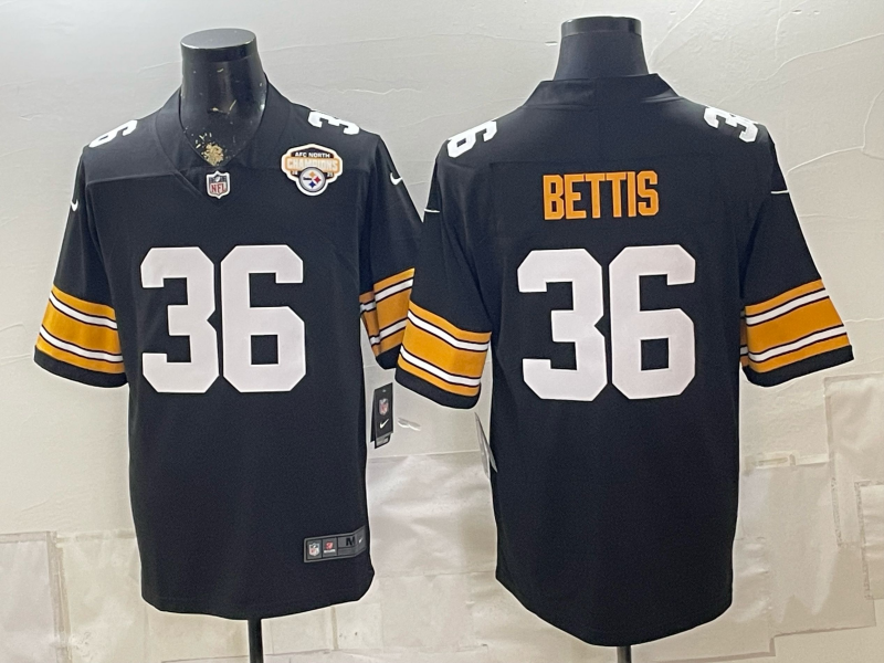 2026 Men Pittsburgh Steelers #36 Bettis Black Limited Nike NFL Jersey 0829002